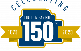 Navy Blue and Gold outline of parish 