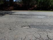 Damage to driving portion of Burgessville Road