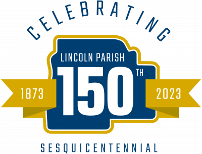 Navy Blue and Gold outline of parish 